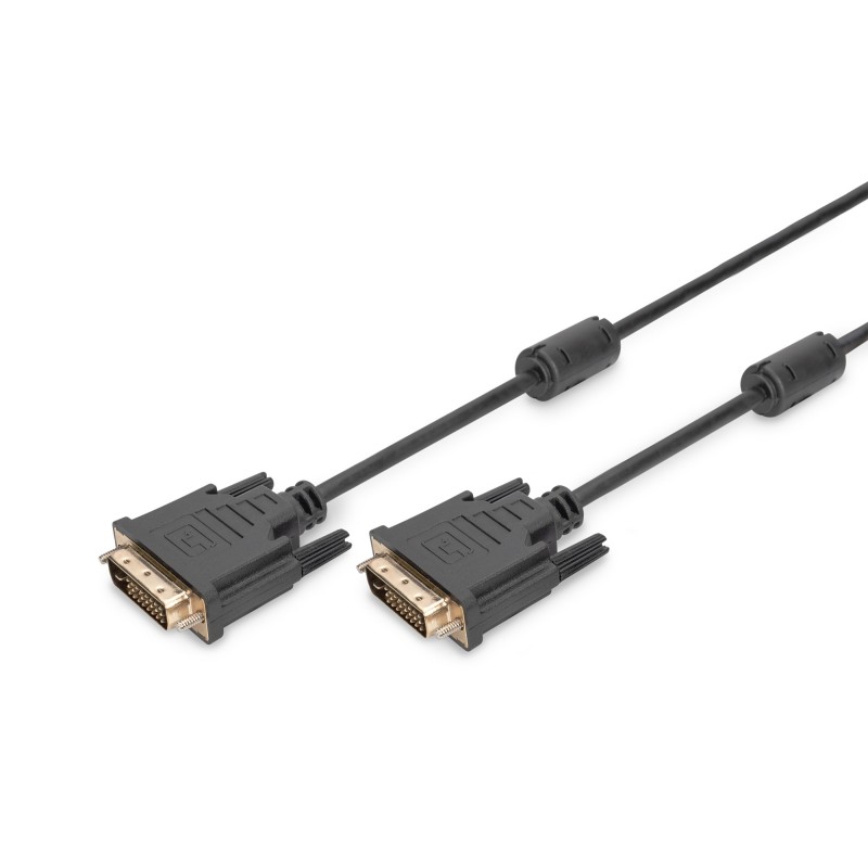 Assmann DVI Cavo 3m 24+1 Dual Link con Ferritkern Full HD St./St. Nero